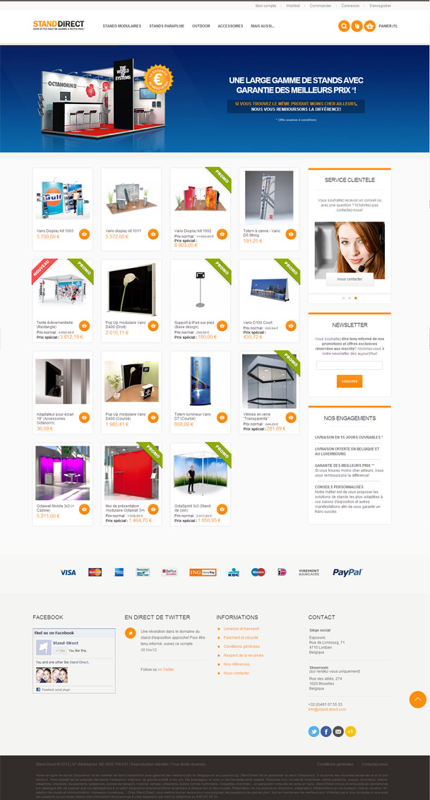 Stand-Direct - Vente en ligne de stands d'exposition